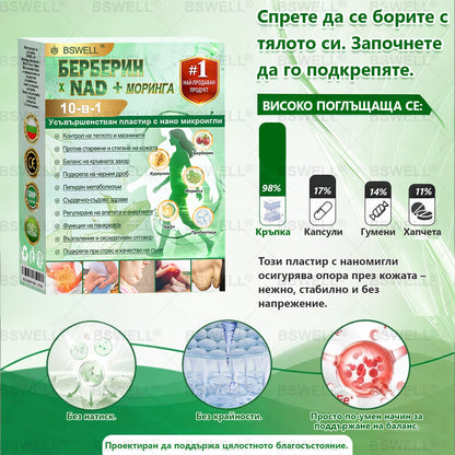 🍀BSWELL® Нано микроиглен пластир за отслабване (Само веднъж дневно, видими промени за 28 дни) ✅ За затлъстяване, сърдечно-съдово здраве, диабет, сънна апнея, здраве на червата, ставни проблеми и др🔥