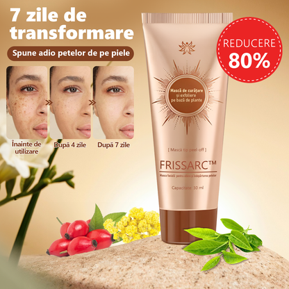 🎁FRISSARC™ masca facială  pentru albire și îndepărtarea petelor –✅Ingredientele naturale ajută la eliminarea eficientă și de durată a petelor pigmentare, petelor de vârstă, pistruilor și petelor solare.