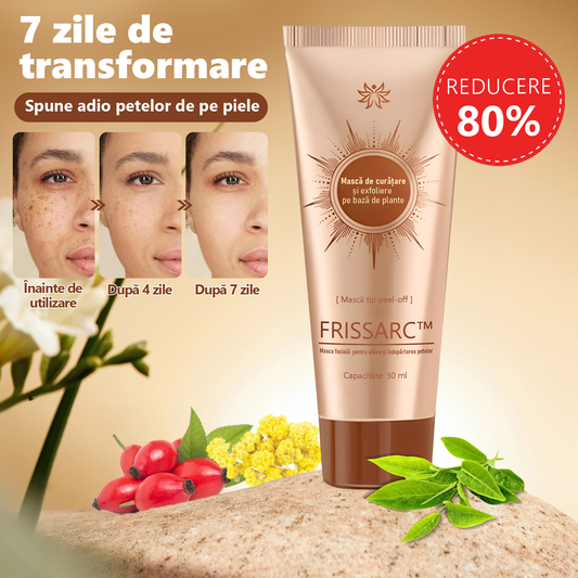 💟FRISSARC™ masca facială  pentru albire și îndepărtarea petelor –✅Ingredientele naturale ajută la eliminarea eficientă și de durată a petelor pigmentare, petelor de vârstă, pistruilor și petelor solare.