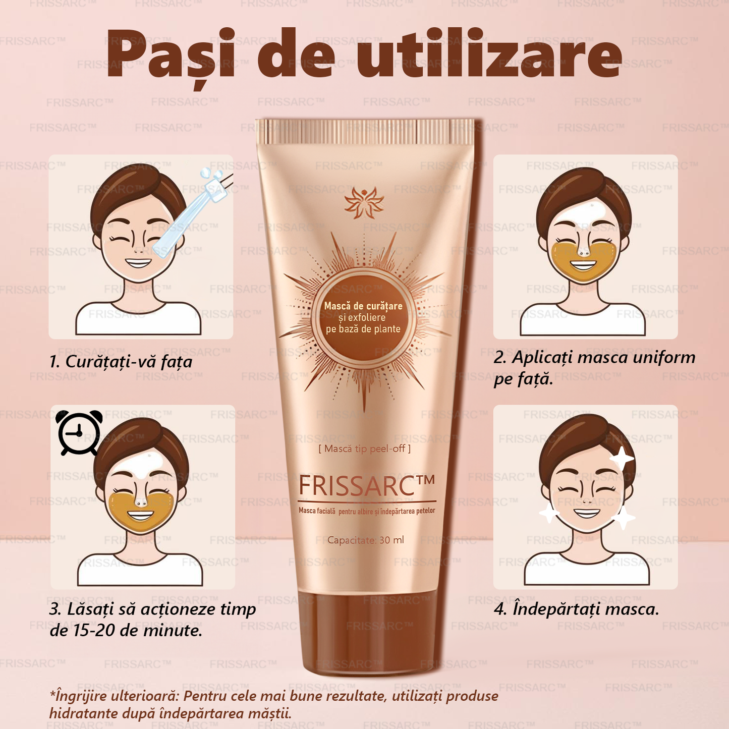 💟FRISSARC™ masca facială  pentru albire și îndepărtarea petelor –🍀Ingredientele naturale ajută la eliminarea eficientă și de durată a petelor pigmentare, petelor de vârstă, pistruilor și petelor solare.🔥🔥