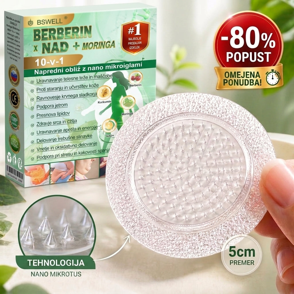 🍀BSWELL® Nano mikroneedling shujševalni obliž (Samo enkrat na dan, vidne spremembe v 28 dneh)  Za debelost, zdravje srca in ožilja,  spalno apnejo, zdravje črevesja, težave s sklepi in še več.🌿